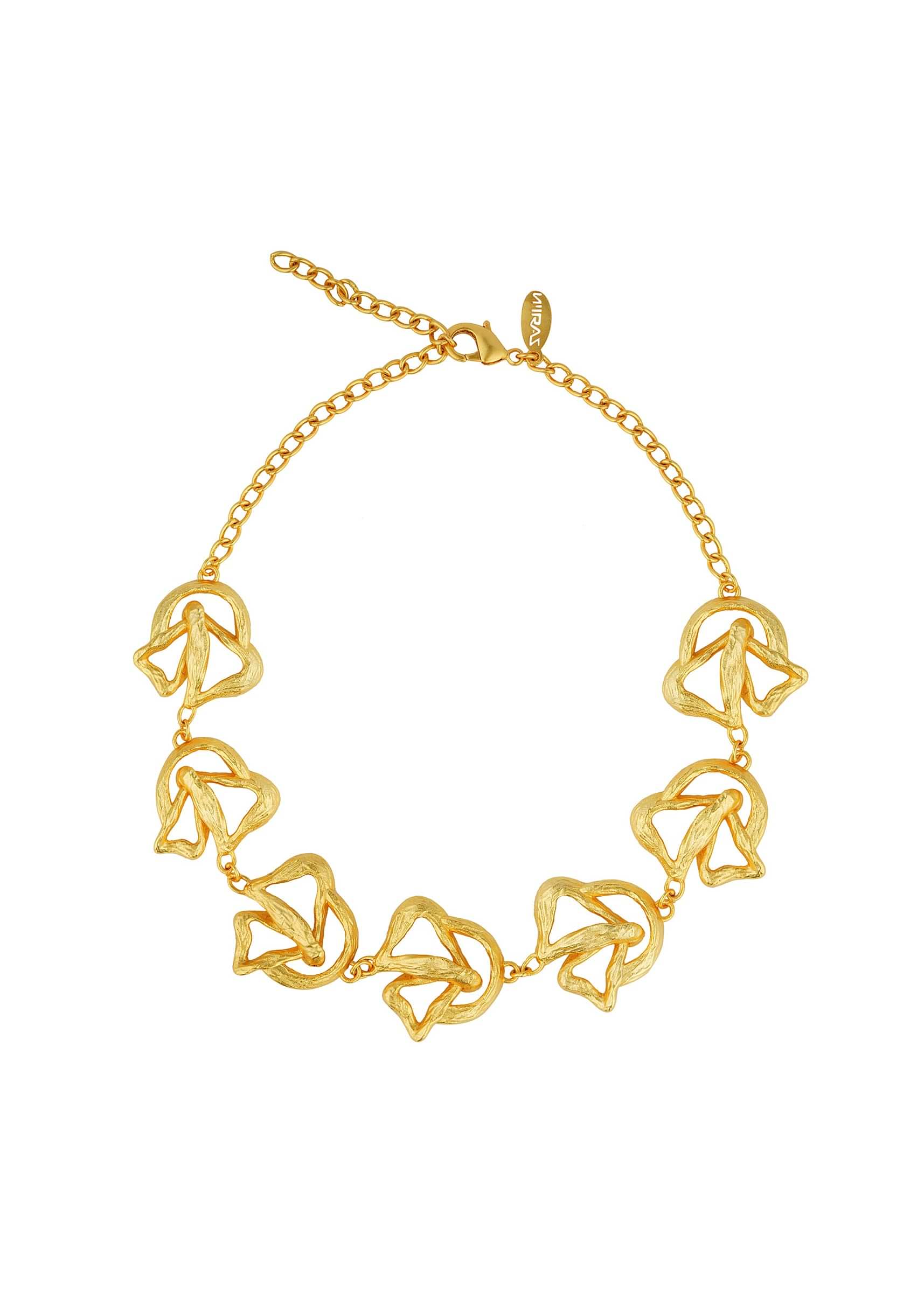 22k Gold Plated Back To Nature Choker Necklace