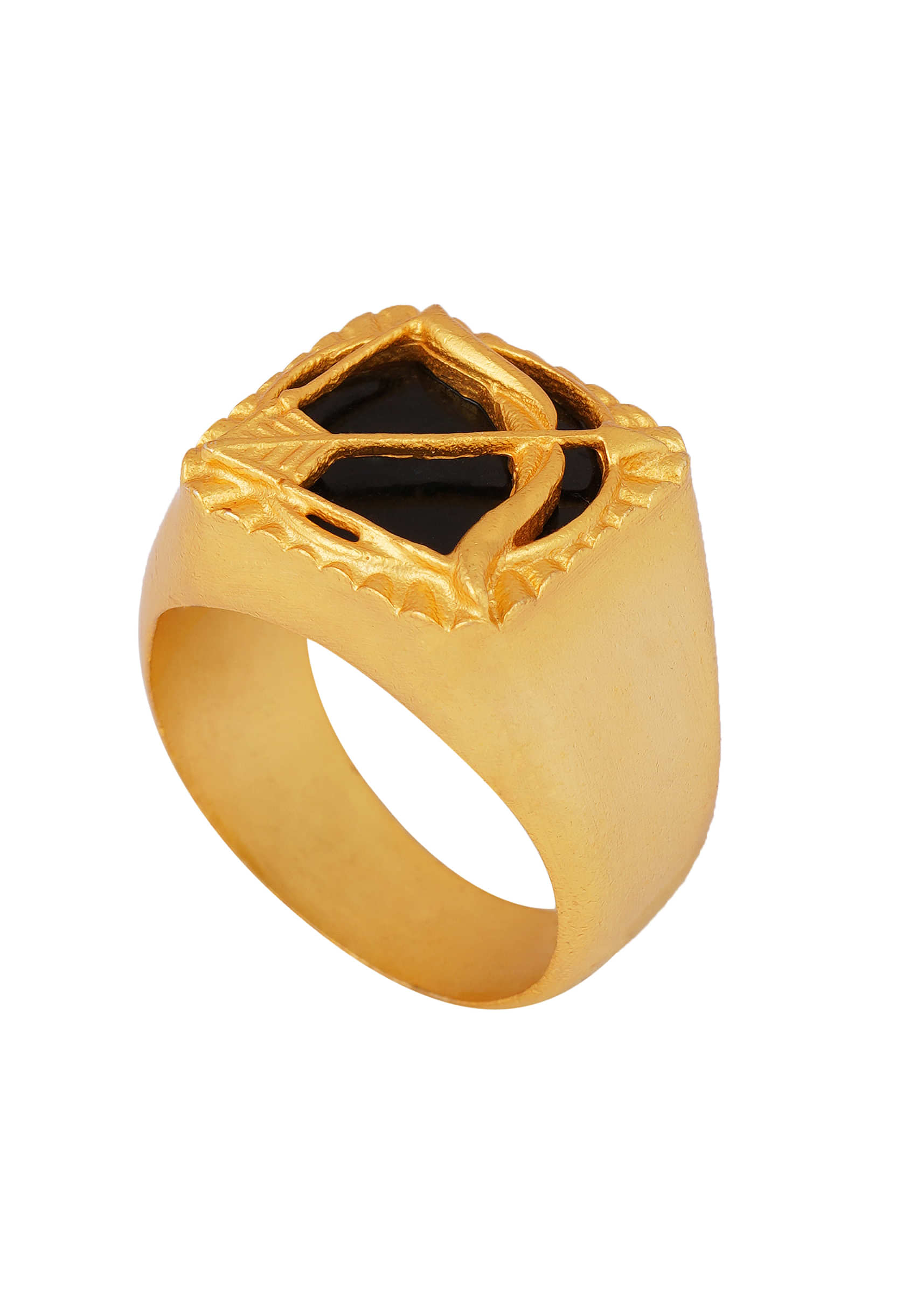 22Kt Gold Plated Spirit Of The Archer - Sagittarius Ring By Zariin