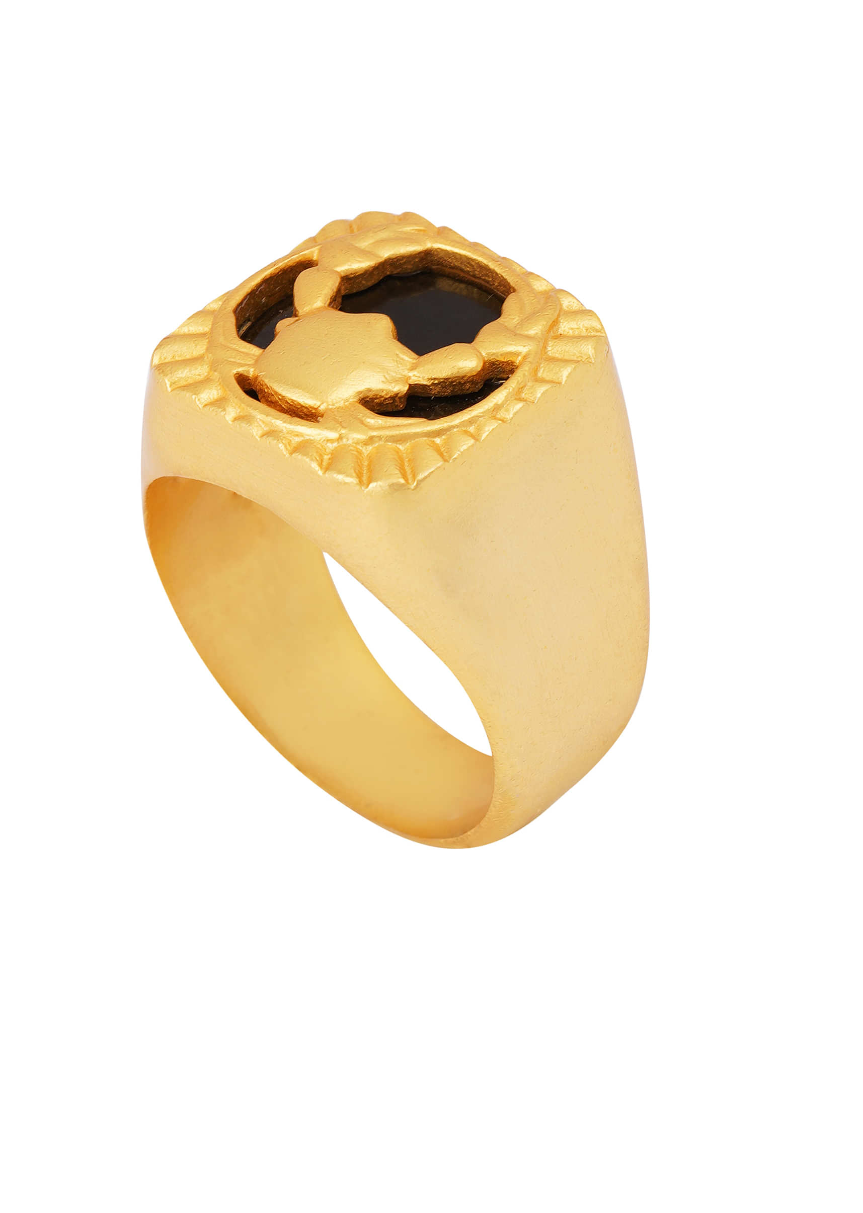 22Kt Gold Plated Spirit Of The Crab - Cancer Ring By Zariin
