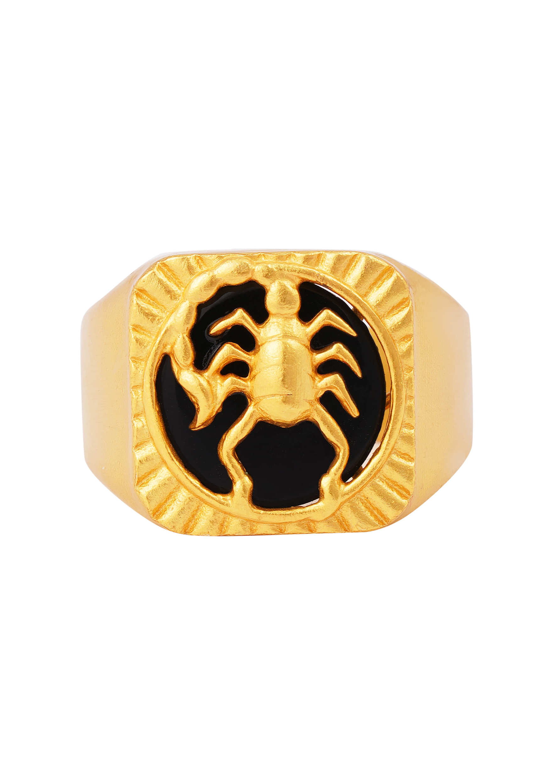 22Kt Gold Plated Spirit Of The Scorpion - Scorpio Ring By Zariin