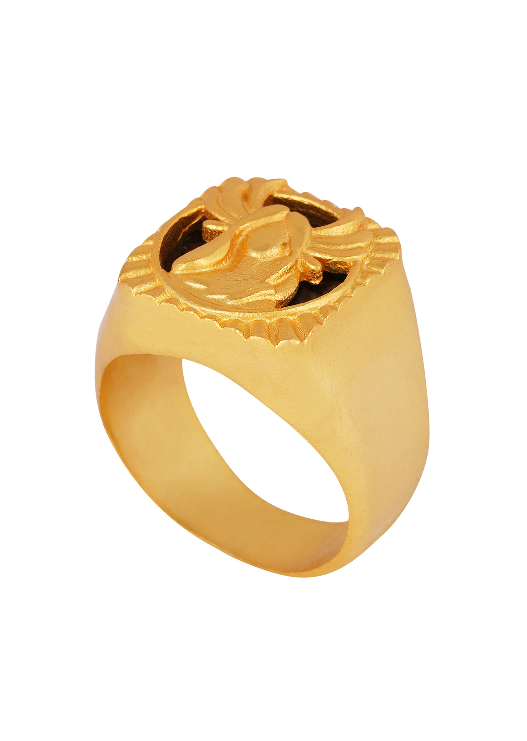 22Kt Gold Plated Spirit Of The Virgin - Virgo Ring By Zariin