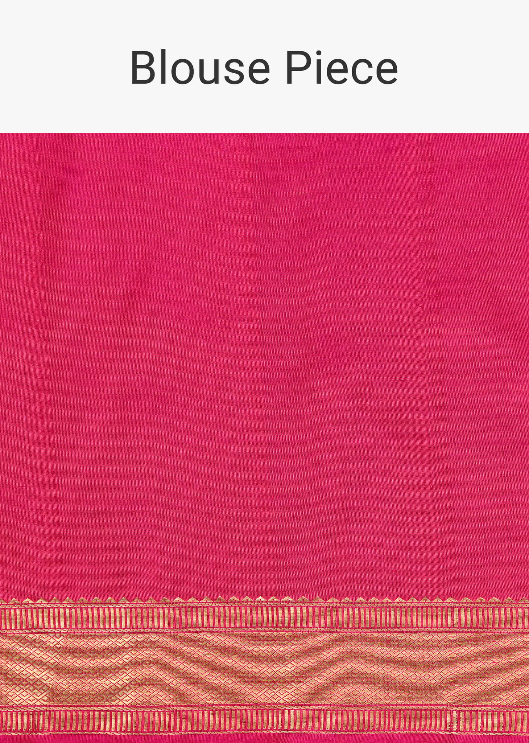 Azalea Pink Silk Saree With Zari Woven Border And Paithani Pallu