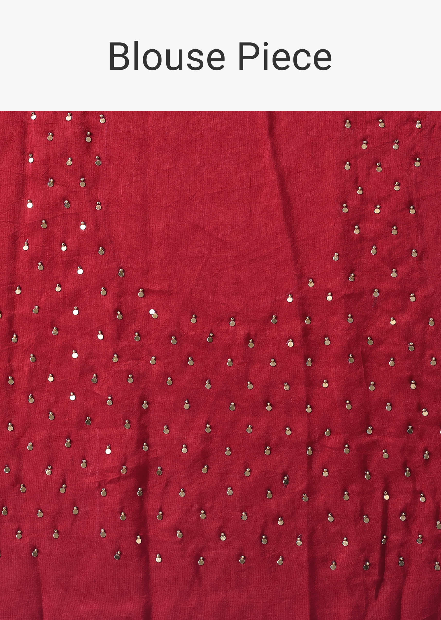 Chilli Pepper Red Embroidered Saree In Dola Silk