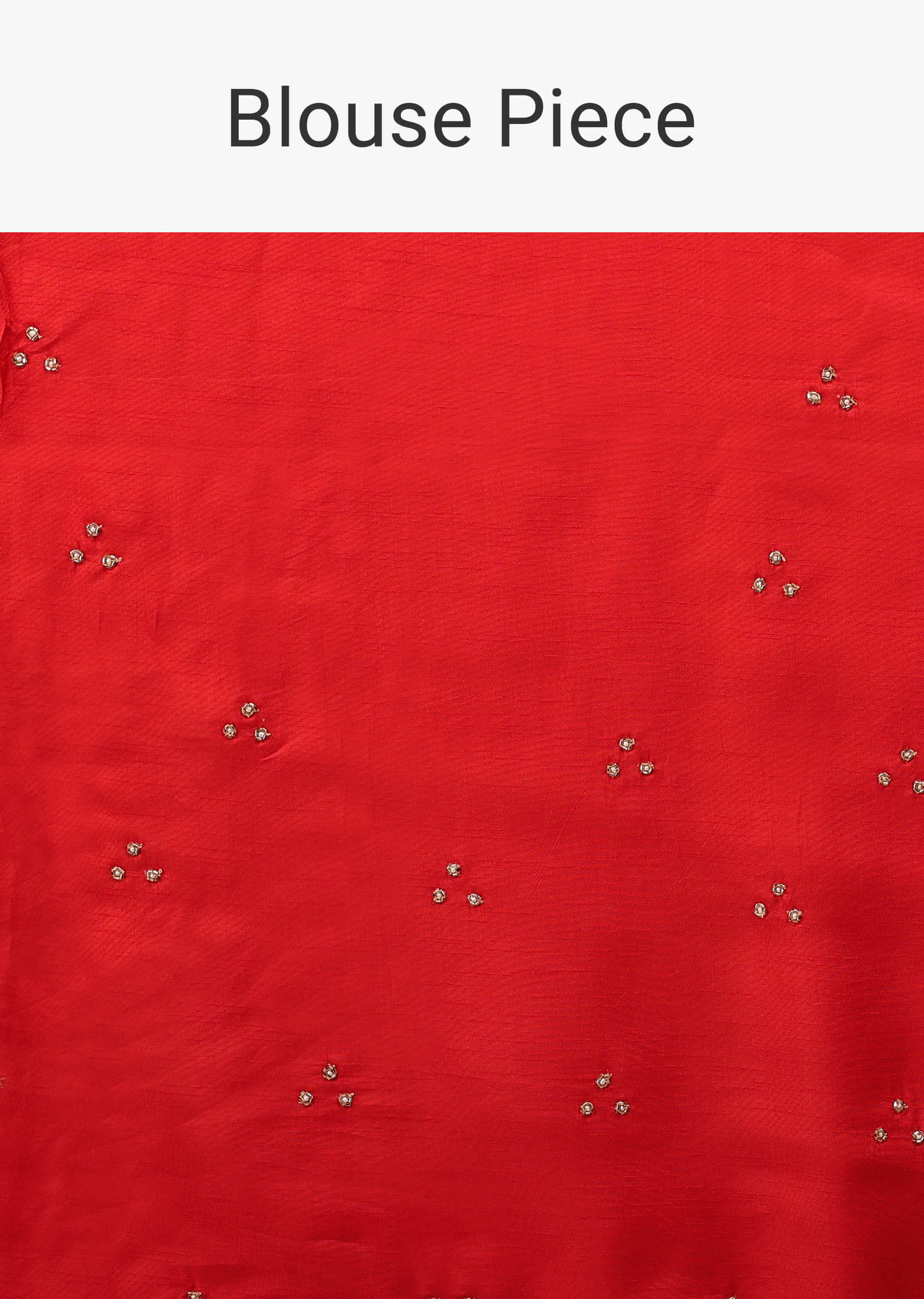 Poppy Red Organza Saree With Pink Resham Work, Cut Dana And Floral Embroidery Buttis