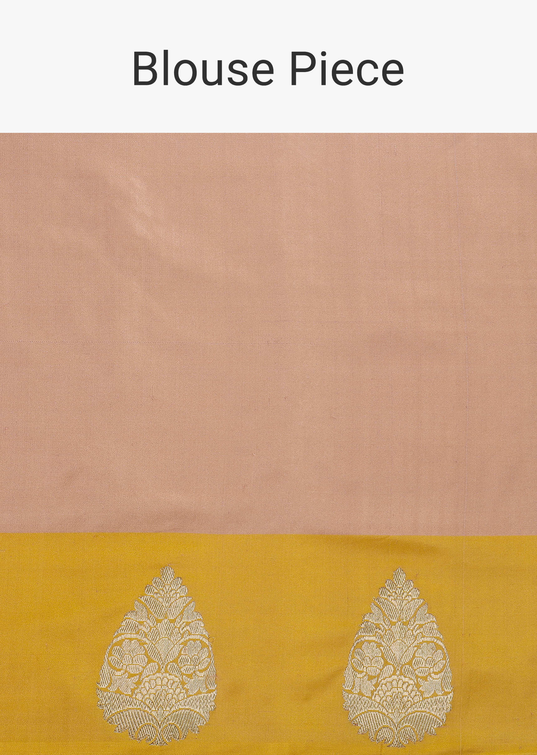 Rose Gold Pink Handloom Banarasi Saree In Soft Silk