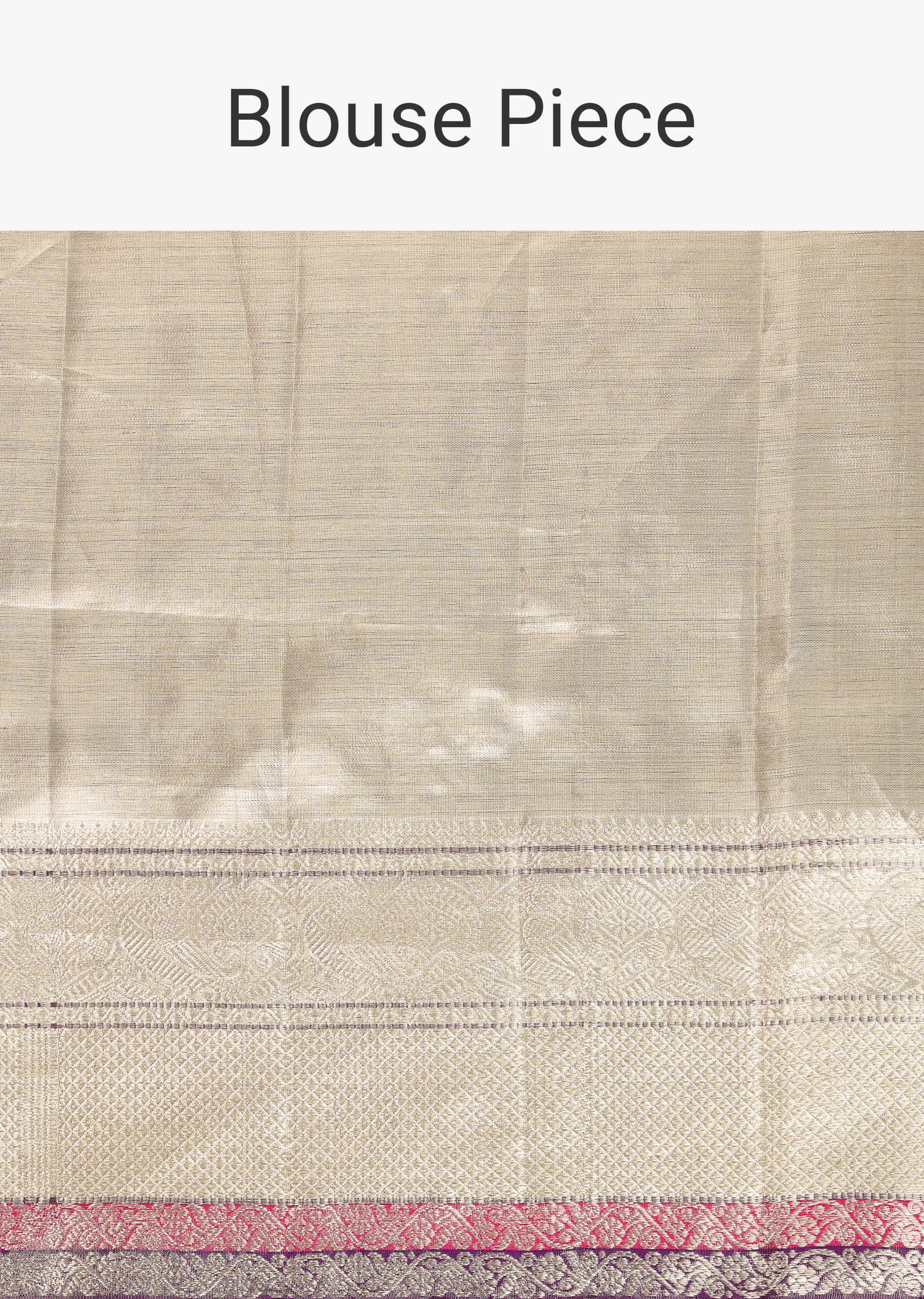 Silver Kanchipuram Tissue Silk Saree With 14gm Real Zari And Meena Weave