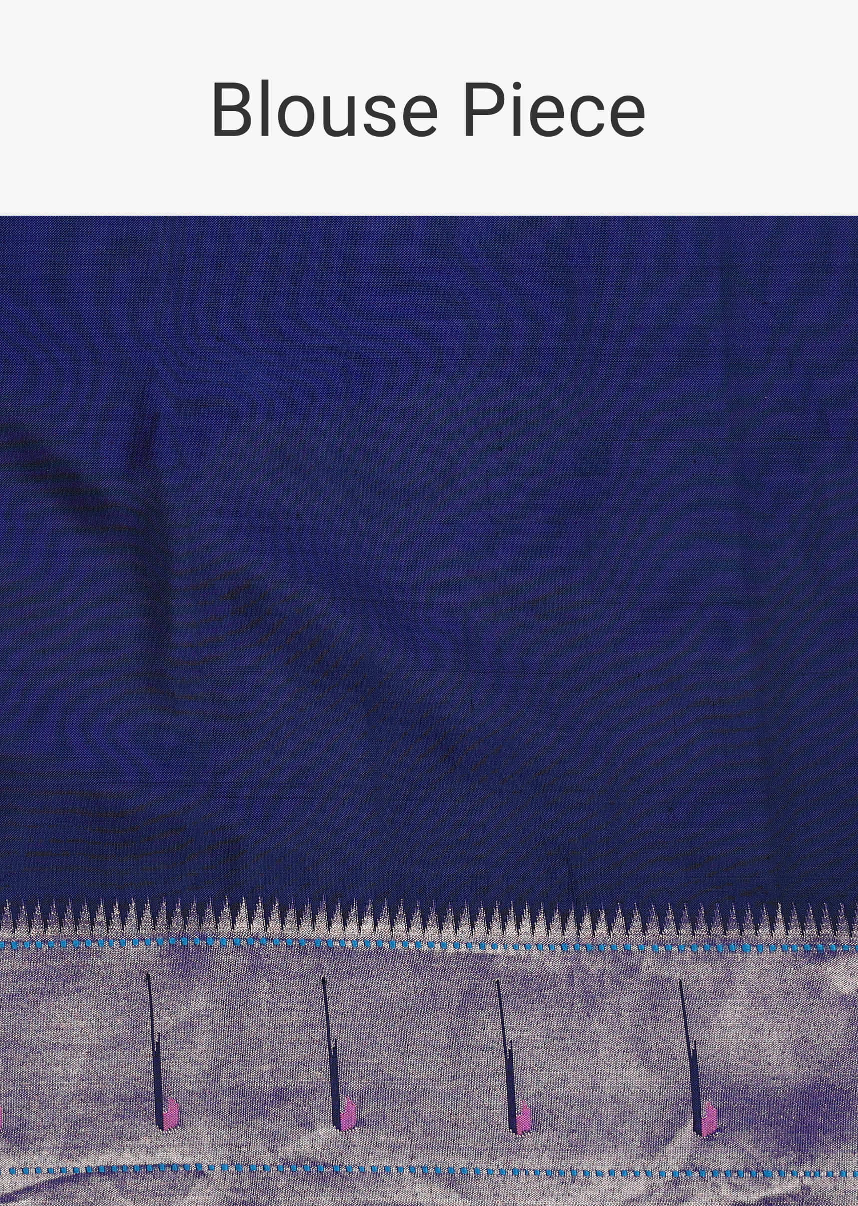 Midnight Blue Maharashtrian Paithani Woven Saree In Katan Silk With Unstitched Blouse