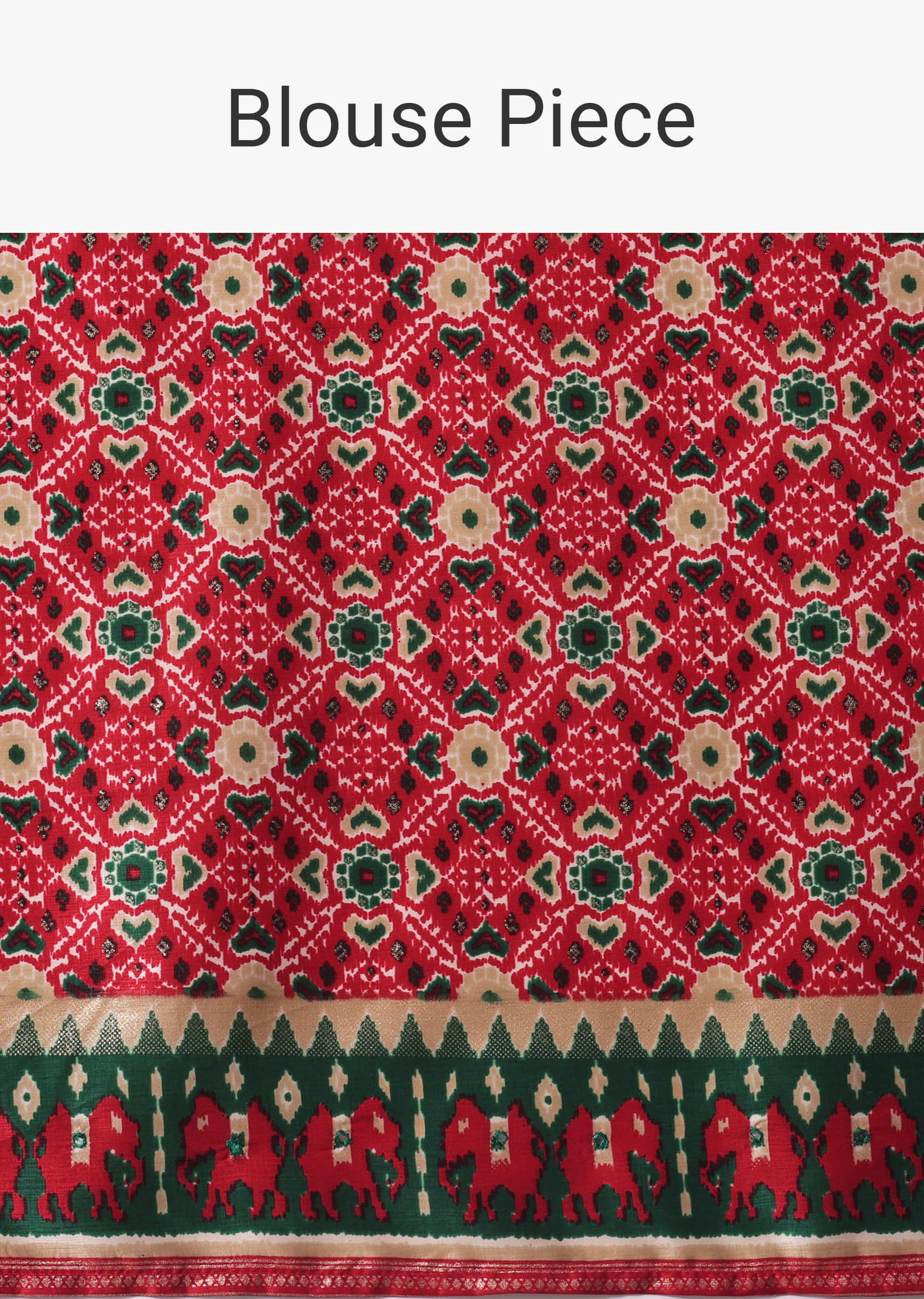 Beige Patola Printed Embroidered Festive Saree In Dola Silk