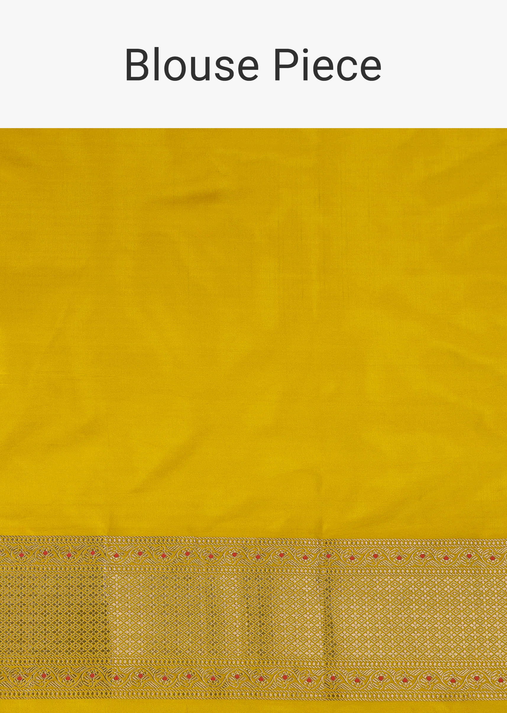 Yellow Handloom Banarasi Saree In Uppada Silk With Meenakari Weave And Unstitched Blouse