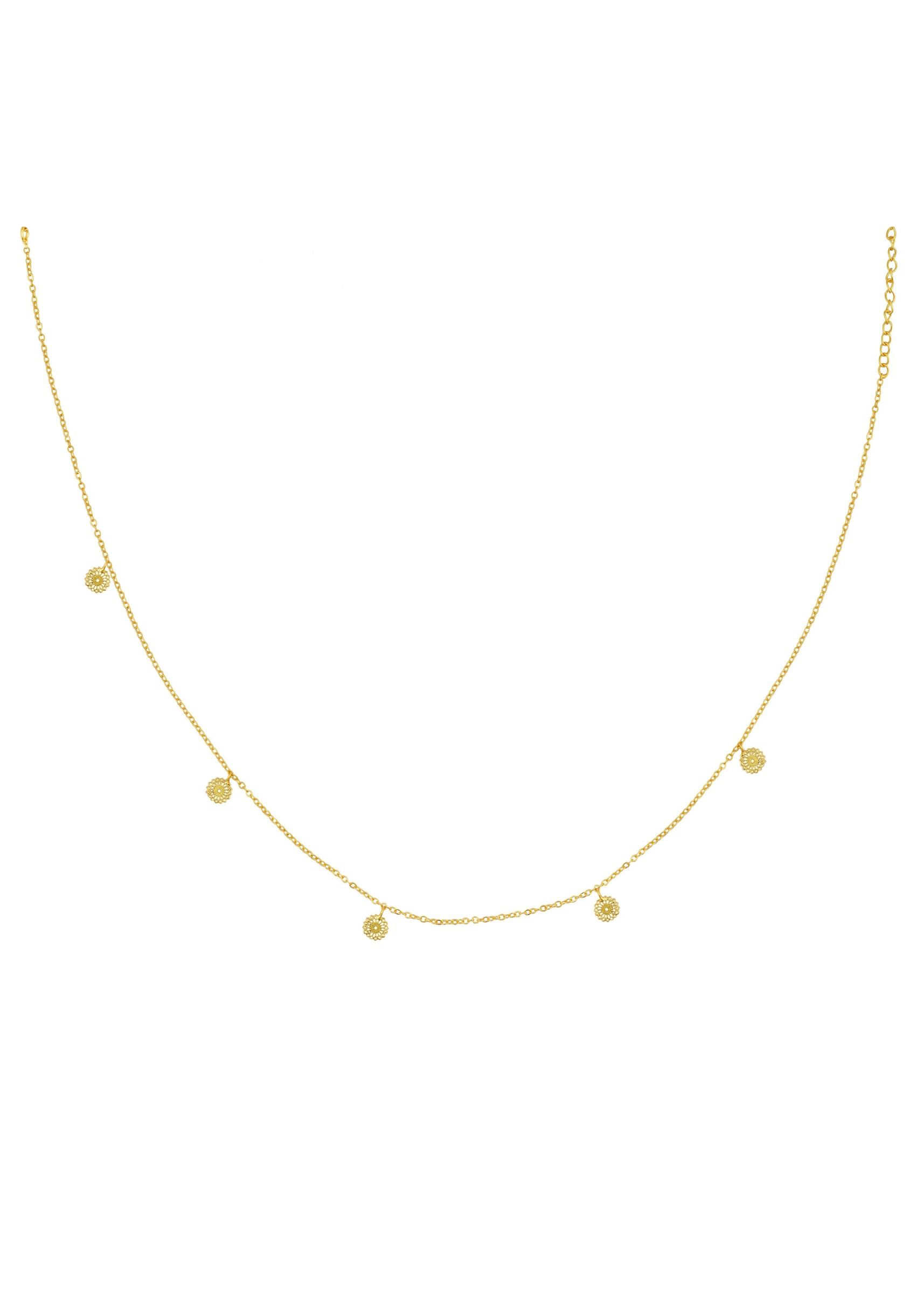 22Kt Gold Plated Charming Pendant Necklace