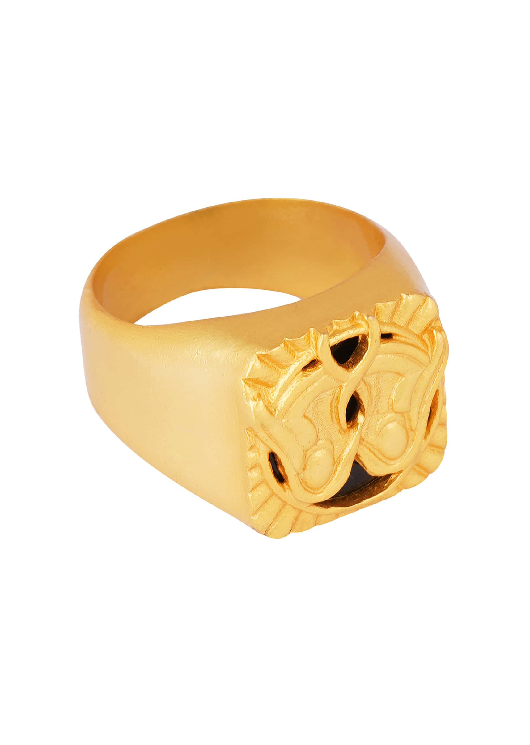 22Kt Gold Plated Spirit Of The Twins - Gemini Ring By Zariin