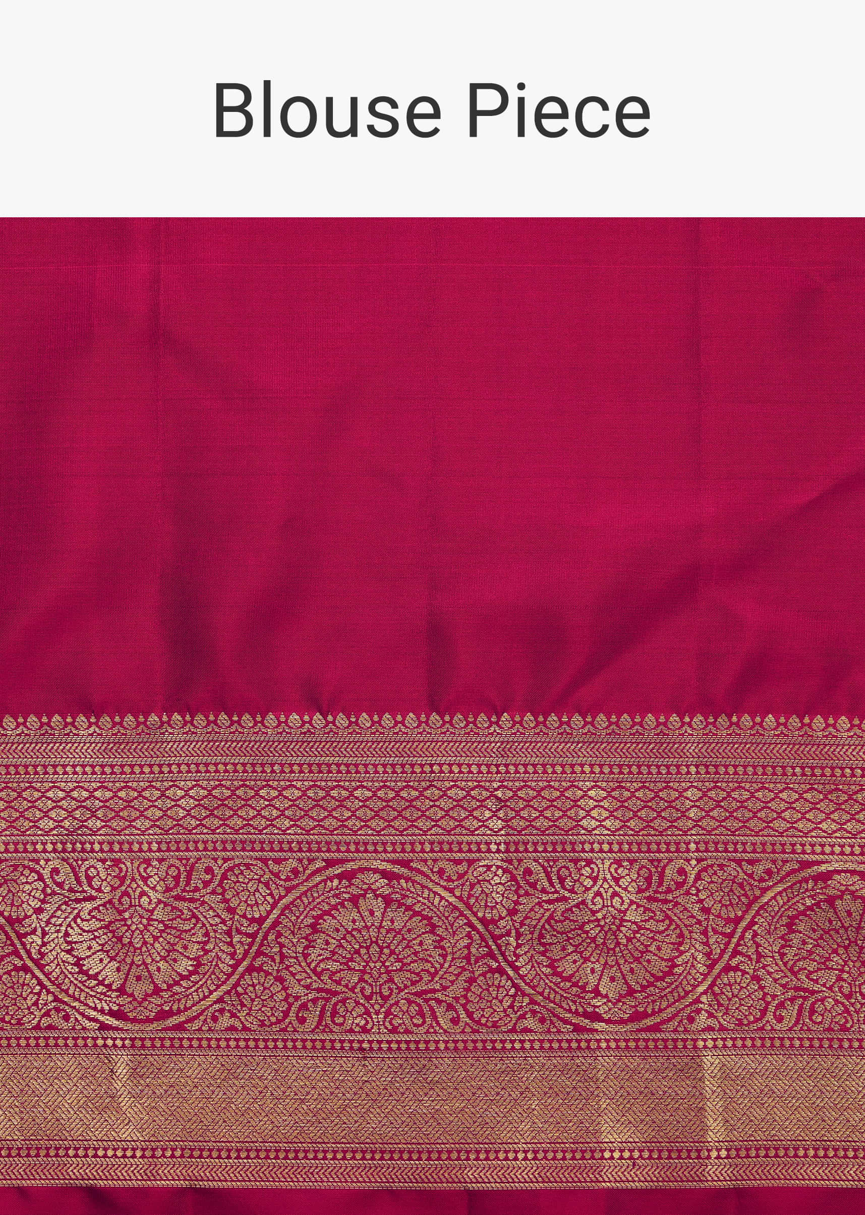Magenta Pink Kanjivaram Silk Saree In Weave