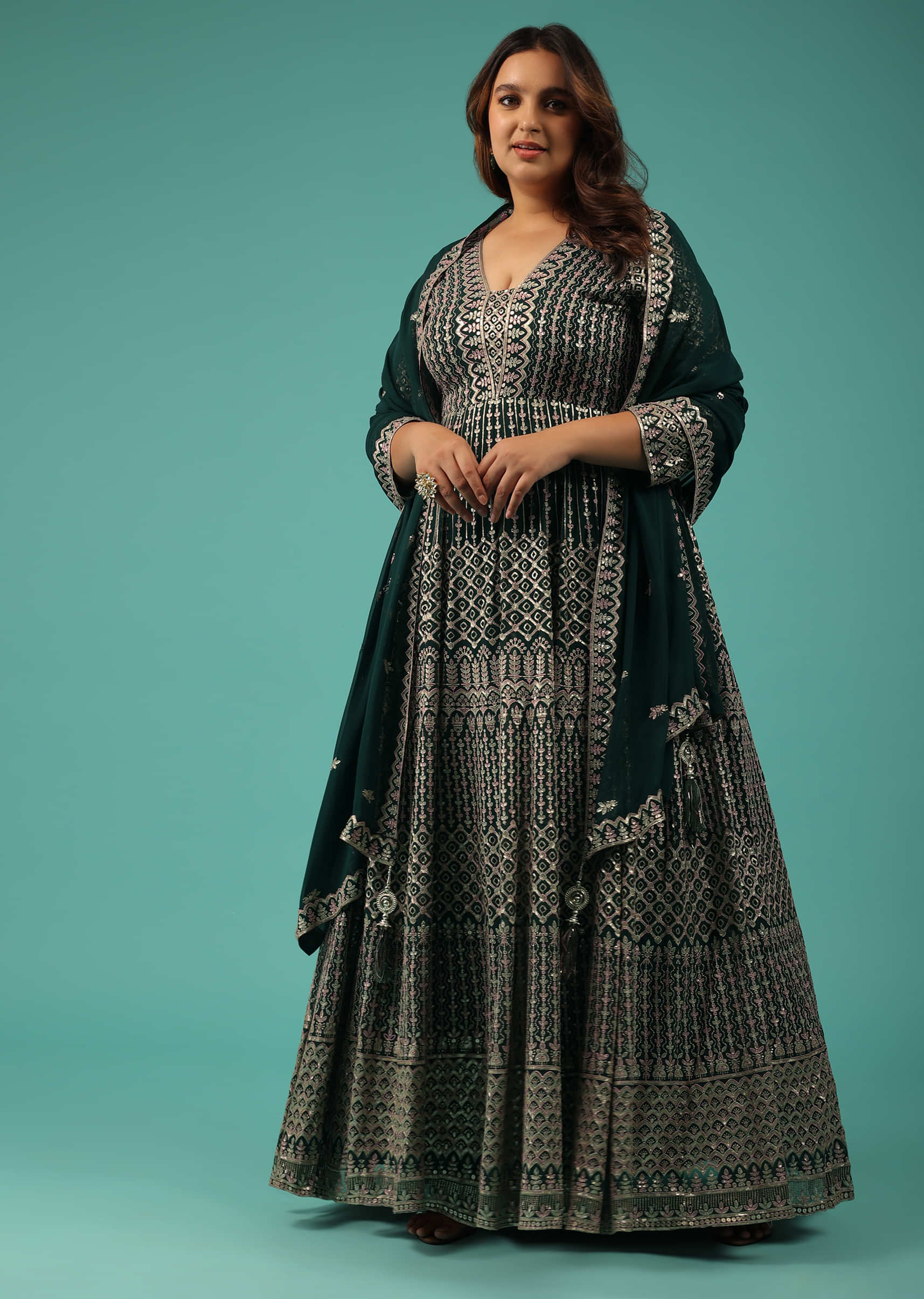 Buy Embellished Anarkali Kurta Set with Dupatta Online at Best Prices in  India - JioMart.
