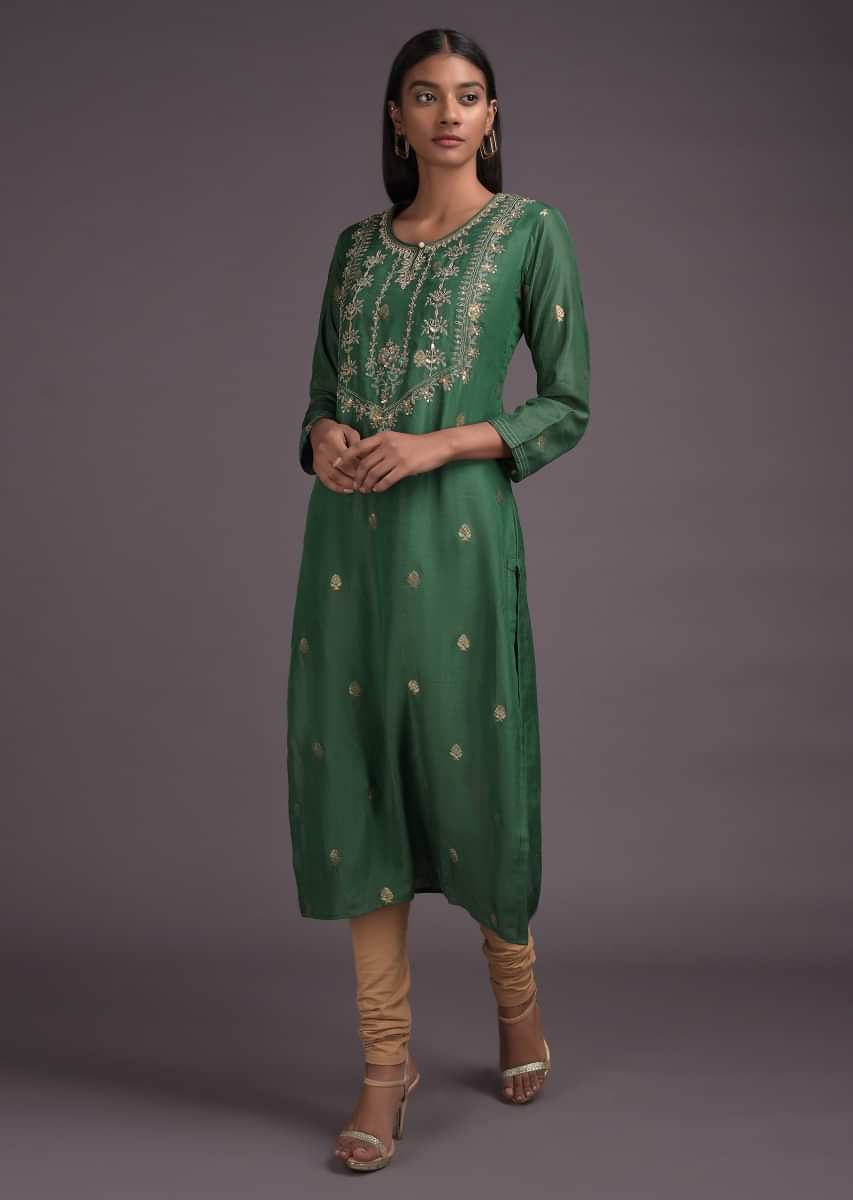 Buy Navy Blue Skirt And Kurti In Georgette With Embroidered Checks And  Floral Pattern Online  Kalki Fashion