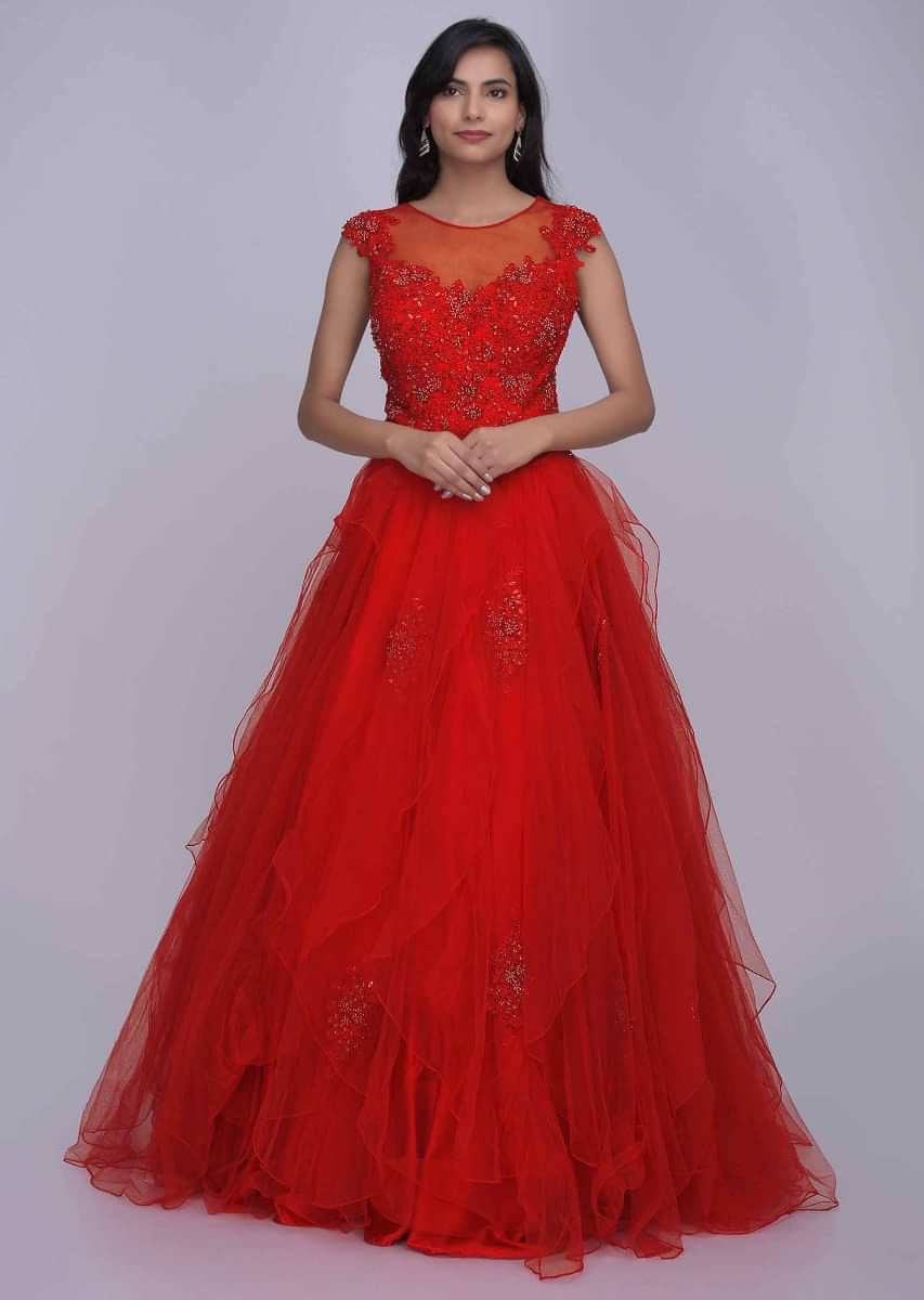 Buy Red Gown Online In India  Etsy India