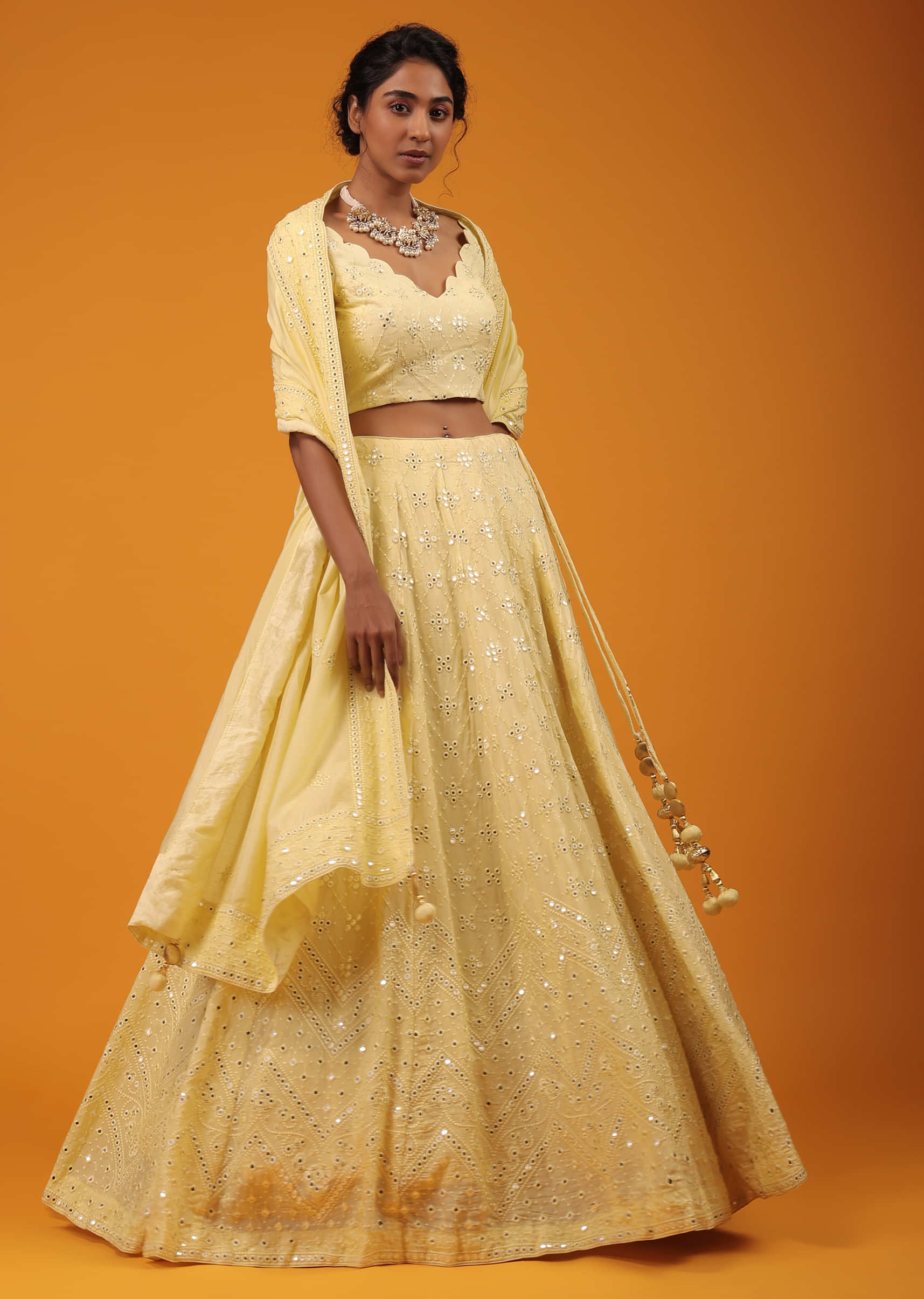 Wine gold printed lehenga and crop top set by The Glory | The Secret Label