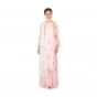 Baby pink straight palazzo suit adorn in cut dana and sequin embroidery only on Kalki