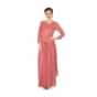 Blush pink cotton dress embellished in resham and zari  work only on kalki