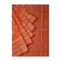 Red And Orange Saree In Chanderi Silk With Weaved Jaal Work All Over Online - Kalki Fashion