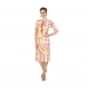 Cream, rust and orange blue kurti featuring with fancy tassel on placket only on Kalki