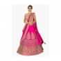 Hot Pink Lehenga Choli In Raw Silk With Net Dupatta Online - Kalki Fashion