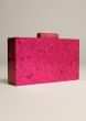 Magenta Pink Box Clutch With Shimmer Glitter All Over Online - Kalki Fashion