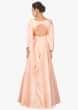 Baby pink anarkali  suit adorn in cut dana and sequin embroidery only on Kalki
