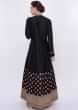 Black Floral Embroidered Anarkali Dress Online - Kalki Fashion