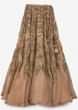 Beige brown lehenga in organza silk with sequin and cut dana embroidery only on Kalki
