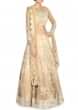 Beige shade lehenga adorn in embroidered net only on Kalki