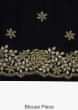 Black georgette saree embellished in cut dana embellishments only on Kalki