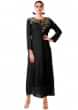 Black Tunic In Sequin Work Silk Online - Kalki Fashion