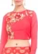 Box Pleated Brocade Skirt With Crop Top Online - Kalki Fashion
