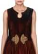 Brown gown adorn in embroidered butti only on Kalki