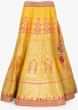 Cabary yellow lehenga in brocade silk with gotta patch embroider only on Kalki