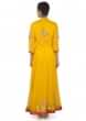 Chrome Yellow Anarkali Suit With Embroidered Placket And Kali Online - Kalki Fashion