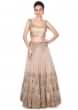 Cream embroidered lehenga matched with cape only on Kalki