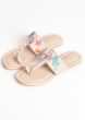 Cream Kolhapuri Flats With Marine Life Embroidery And Pearls By Sole House
