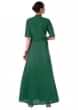 Green Hand Embroidered Jacket Style Anarkali Gown