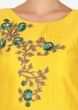 Yellow Anarkali Suit With Pleats And Zardosi Embroidered Bodice Online - Kalki Fashion