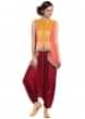 Fancy top in bandhani with aladdin pants only on Kalki