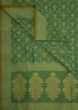 Fern green chanderi silk weaved saree