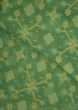 Fern green chanderi silk weaved saree