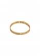 Gold Plated Bangle With Carved Stars And Moon Motifs By Zariin