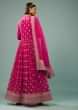 Kalki Beetroot Pink Anarkali Suit In Georgette With Embroidery