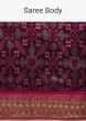 Kalki Hollyhock Purple Saree In Pure Silk With Handloom Patola Ikat Weave
