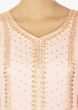 Light peach palazzo set in gotta patch and moti work only on Kalki