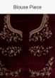 Maroon velvet lehenga wth pink embroidered butti and bordered dupatta