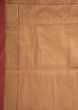 Mauve red chanderi silk saree with weaved butti and geometric motif pallav borde