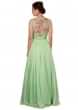 Mint green dress with zari embroidered bodice only on Kalki